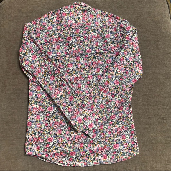 Grand Frank slim fit floral button down Size 16.5 41/42 - Picture 7 of 7